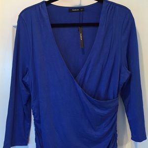 NWT Patty Boutik Ruched Top.